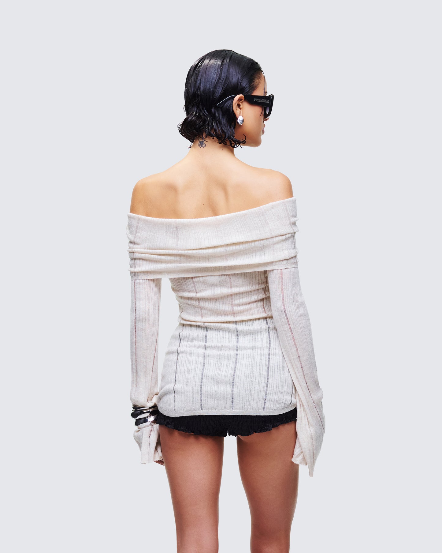 Imelda Ivory Off Shoulder Top