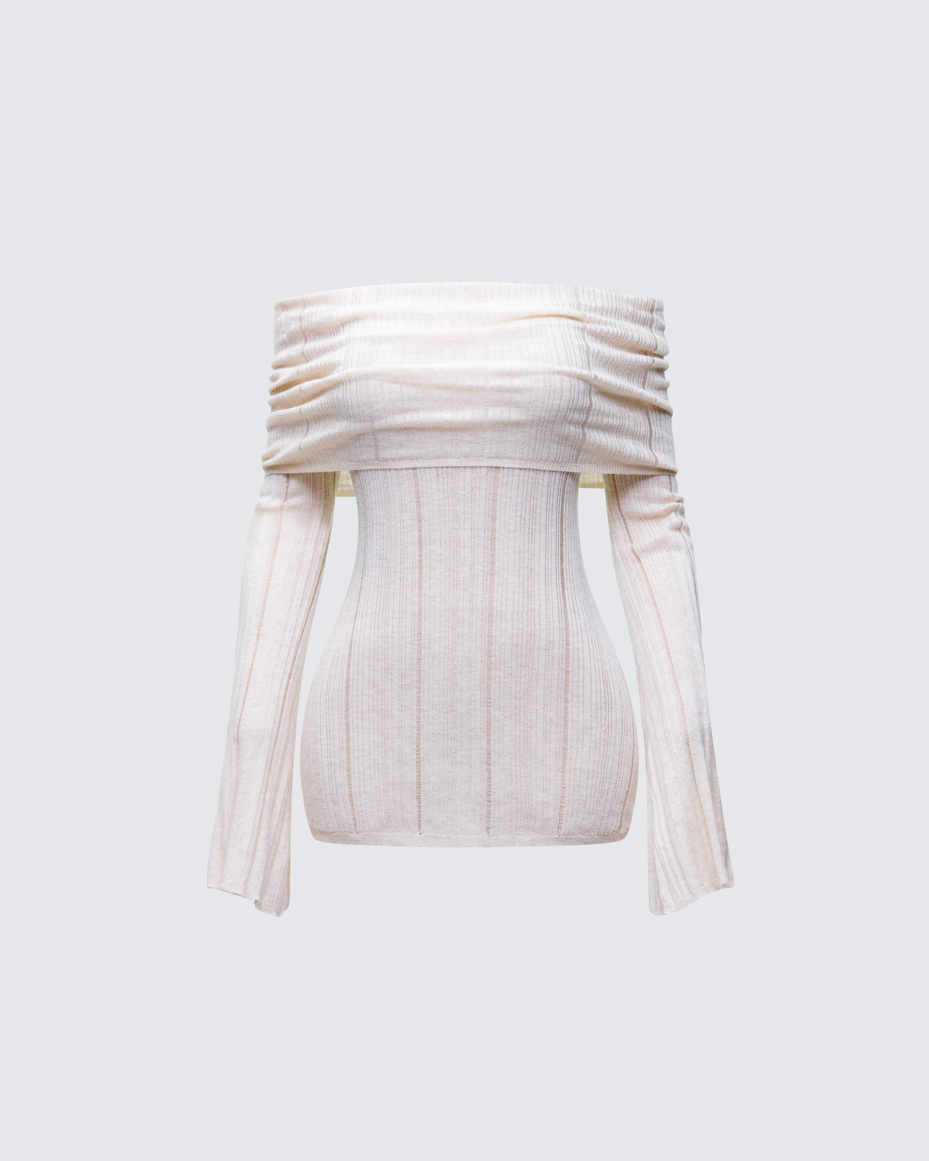 Imelda Ivory Off Shoulder Top – FINESSE