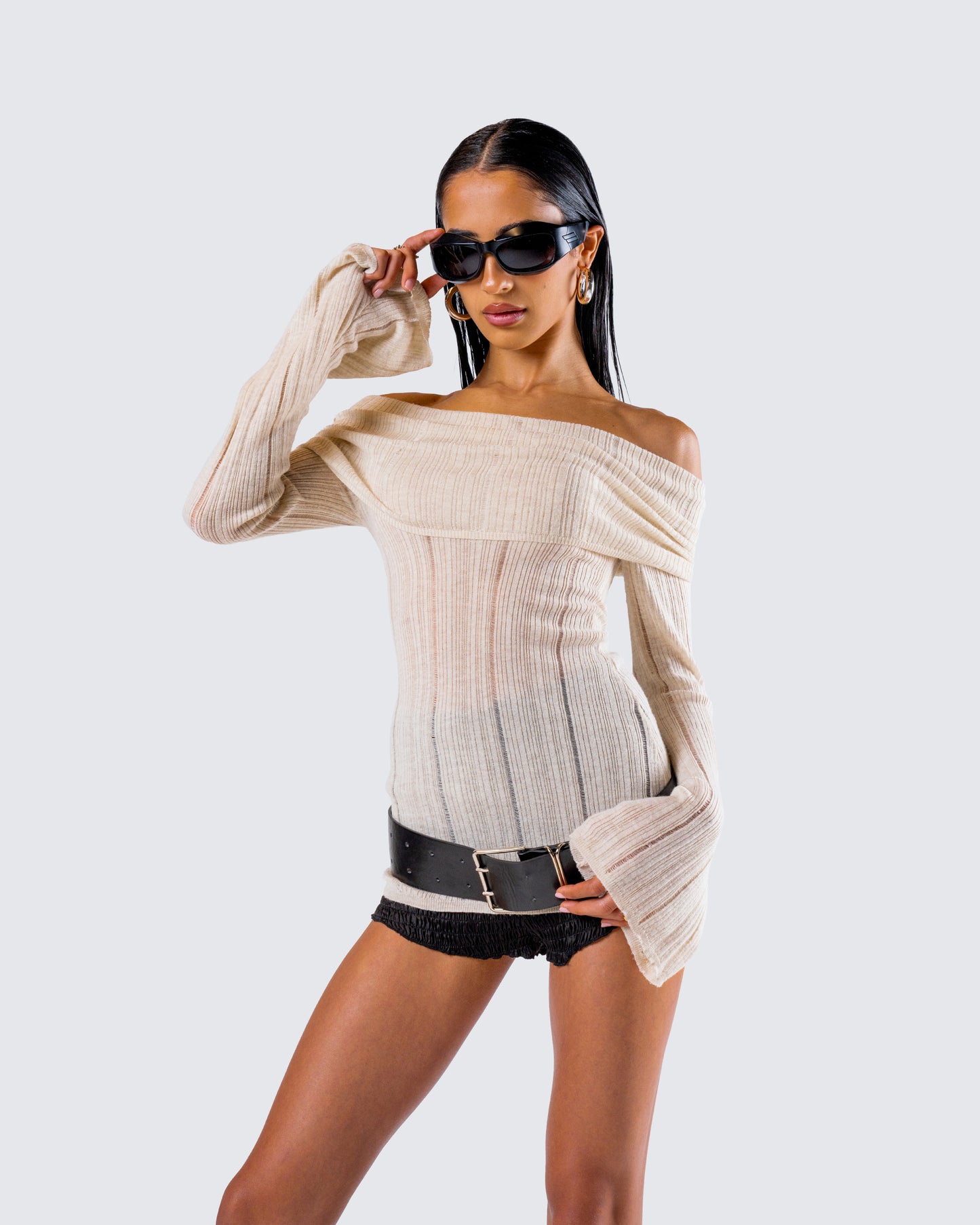 Imelda Ivory Off Shoulder Top