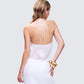 Isla Ivory Embroidered Halter Top