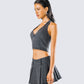 Ismay Black Denim Halter Top