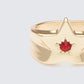 Iverra Gold Gemmed Star Ring