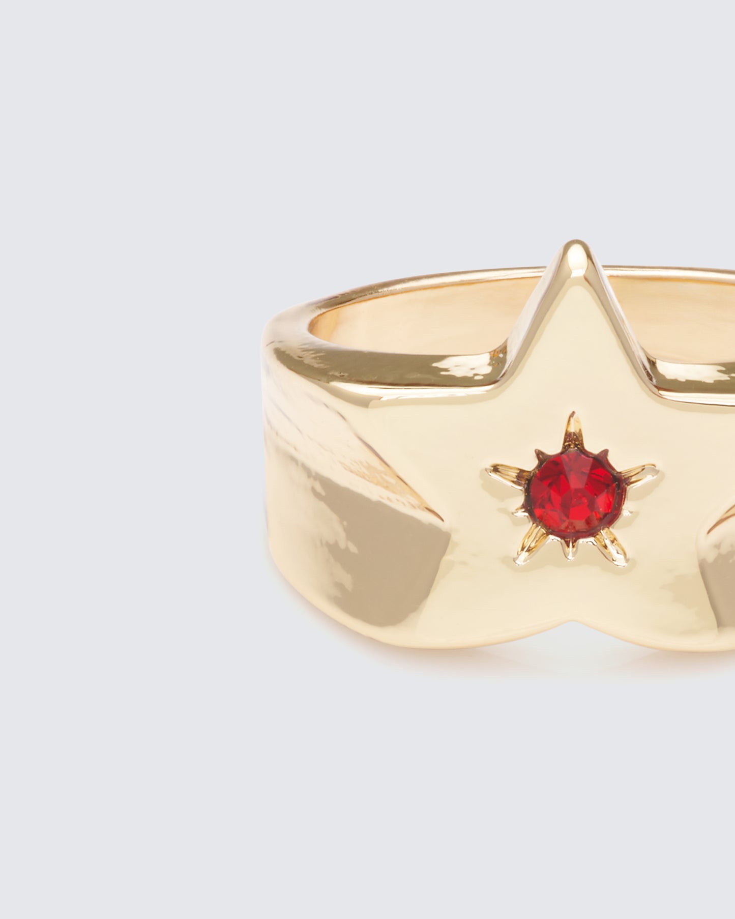 Iverra Gold Gemmed Star Ring