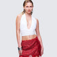 Iyanu Ivory Jersey Halter Top