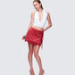Iyanu Ivory Jersey Halter Top