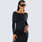 Izel Black Backless Maxi Dress