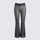 Inaya Multi Mesh Polka Lace Edge Leggings product front