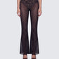 Inaya Multi Mesh Polka Lace Edge Leggings model front