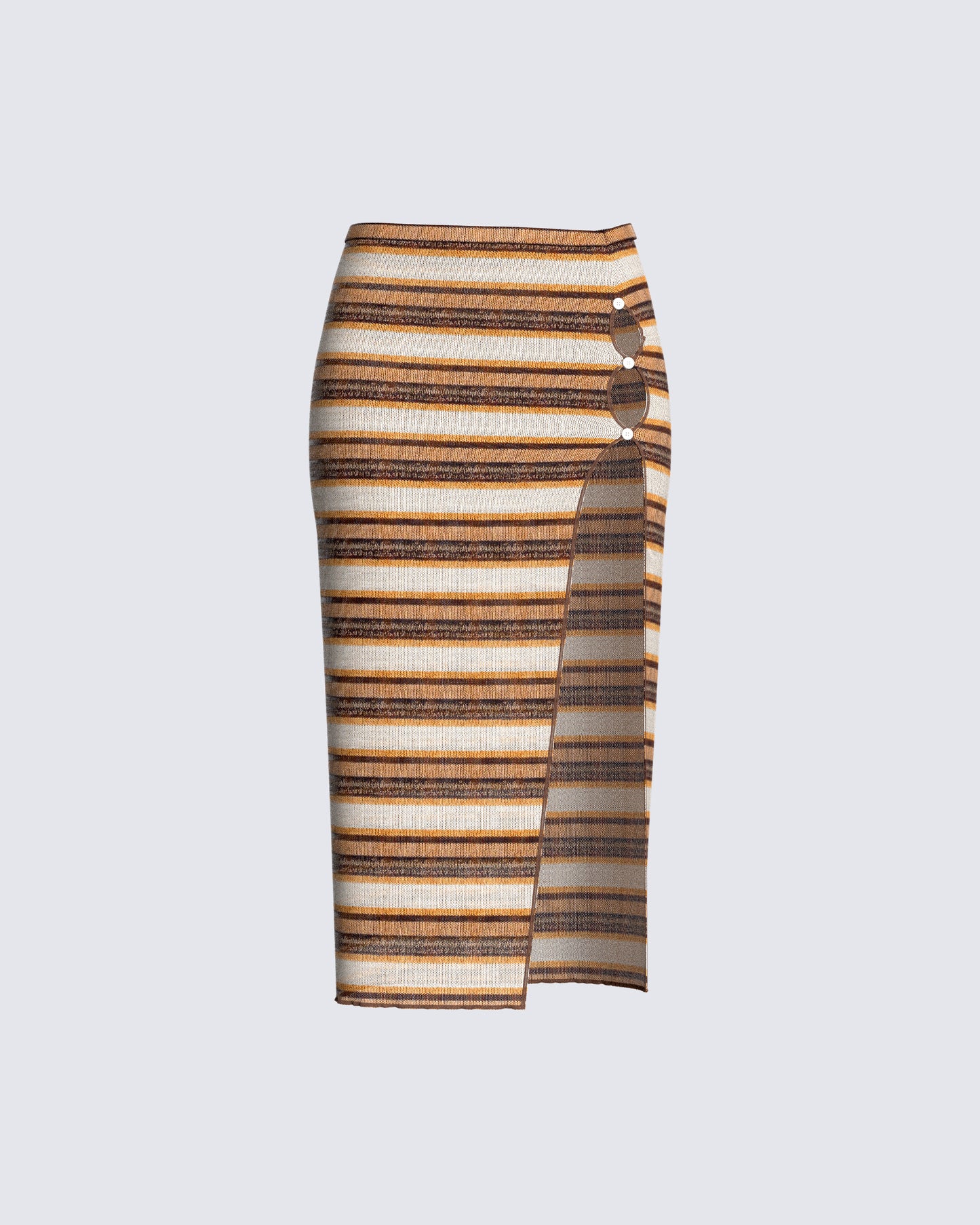 Jade Multi Stripe Sweater Skirt