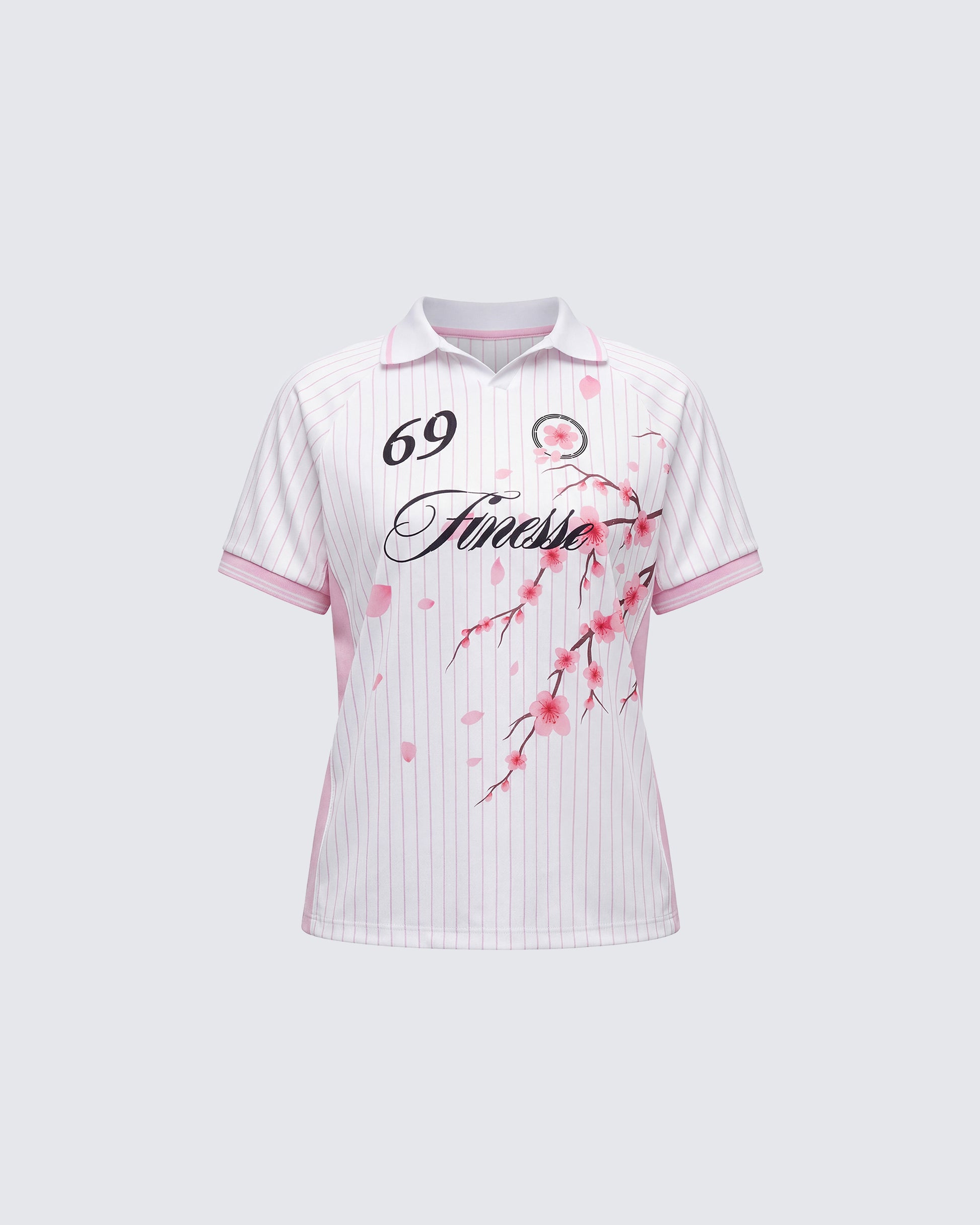 Janae Pink Blossom Sports Jersey Top product front