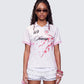 Janae Pink Blossom Sports Jersey Top model front