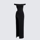 Janine Black Cut Out Maxi Dress