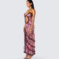 Javana Serpent Print Maxi Dress