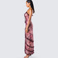 Javana Serpent Print Maxi Dress