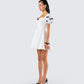 Jayla White Skater Mini Dress