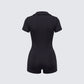 Jeanie Black Knit Romper