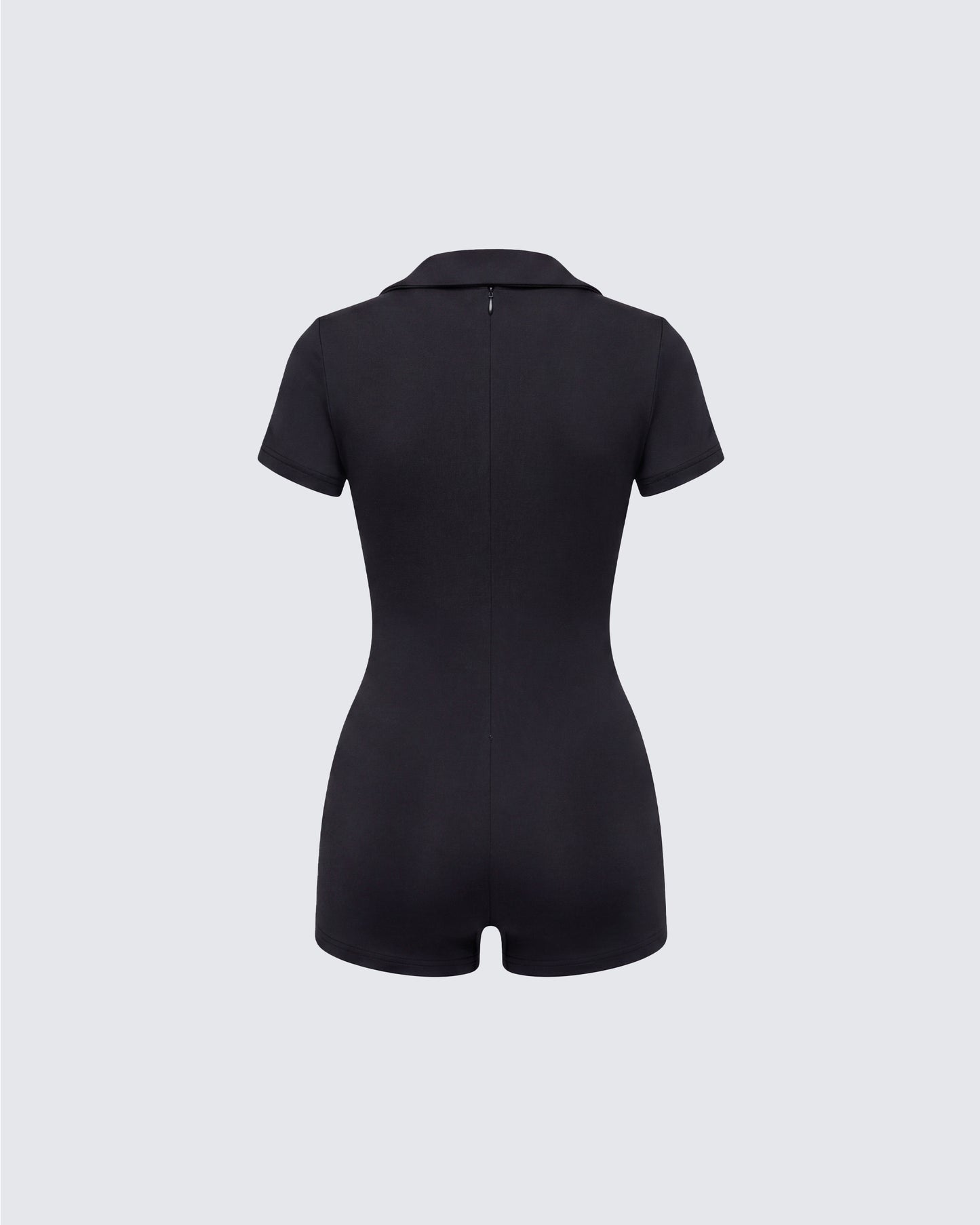 Jeanie Black Knit Romper