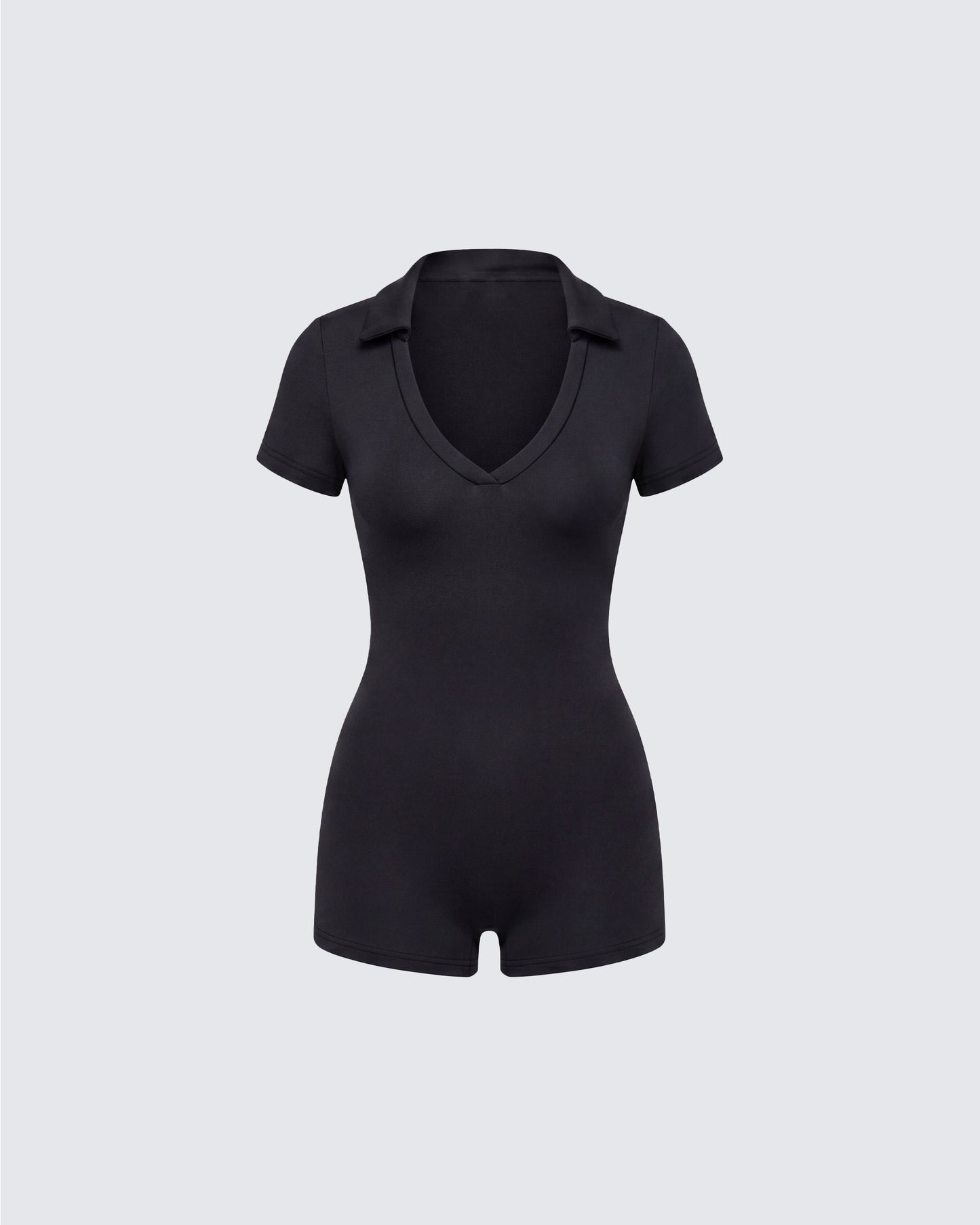 Jeanie Black Knit Romper