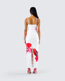 Silk Jemima Dress SINGLE PALM REPEAT main image 1