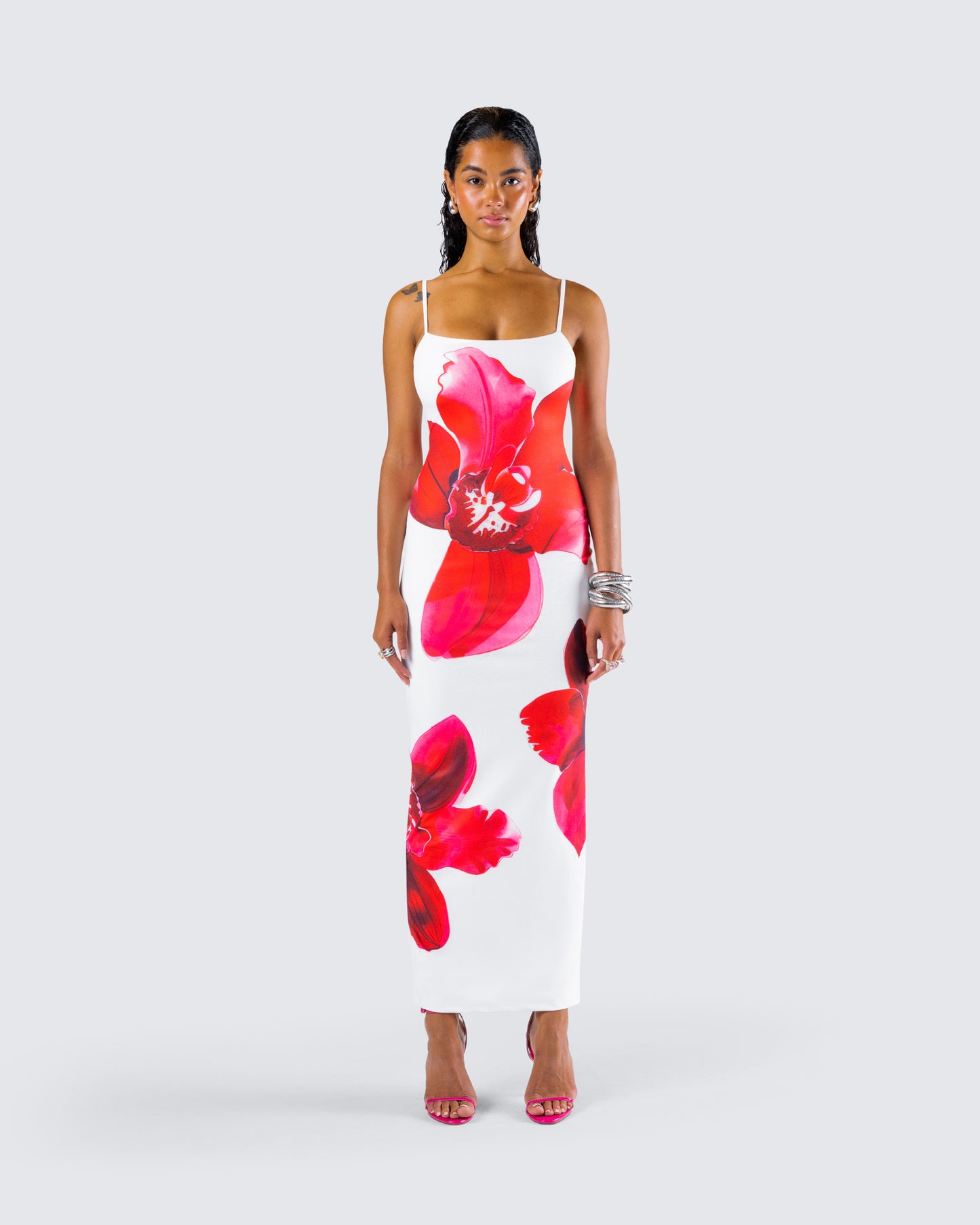 Jemima Floral Print Maxi Dress