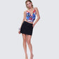 Jennifer Black Stripe Mini Skirt