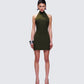 Jess Olive Halter Dress