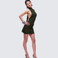 Jess Olive Halter Dress