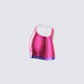 Jessa Hot Pink Chainmail Skirt