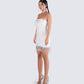 Jocelyn White Sequin Mini Dress