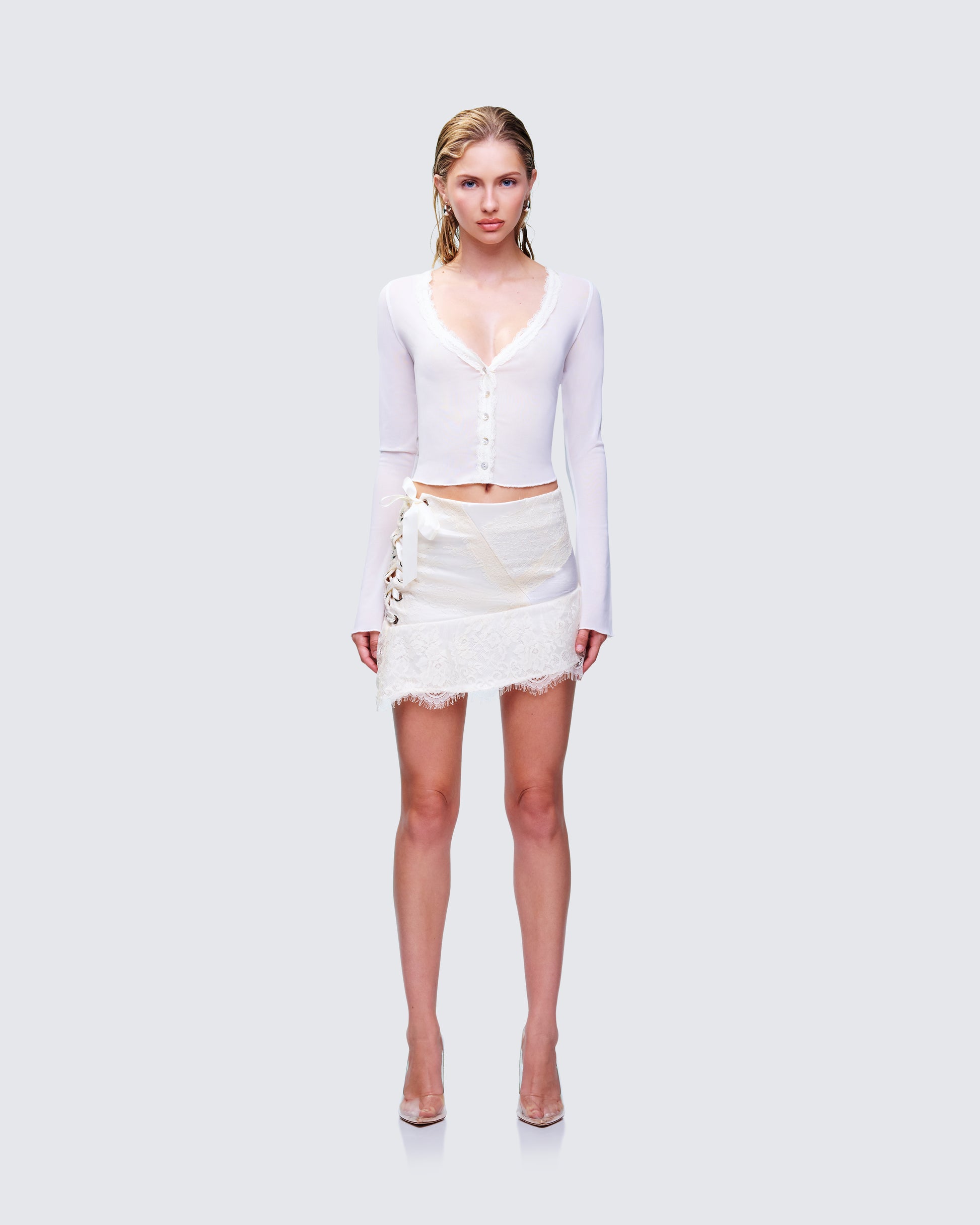 Josette Mesh Set model front