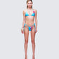 Josie Multi Crochet Flower Bikini model front