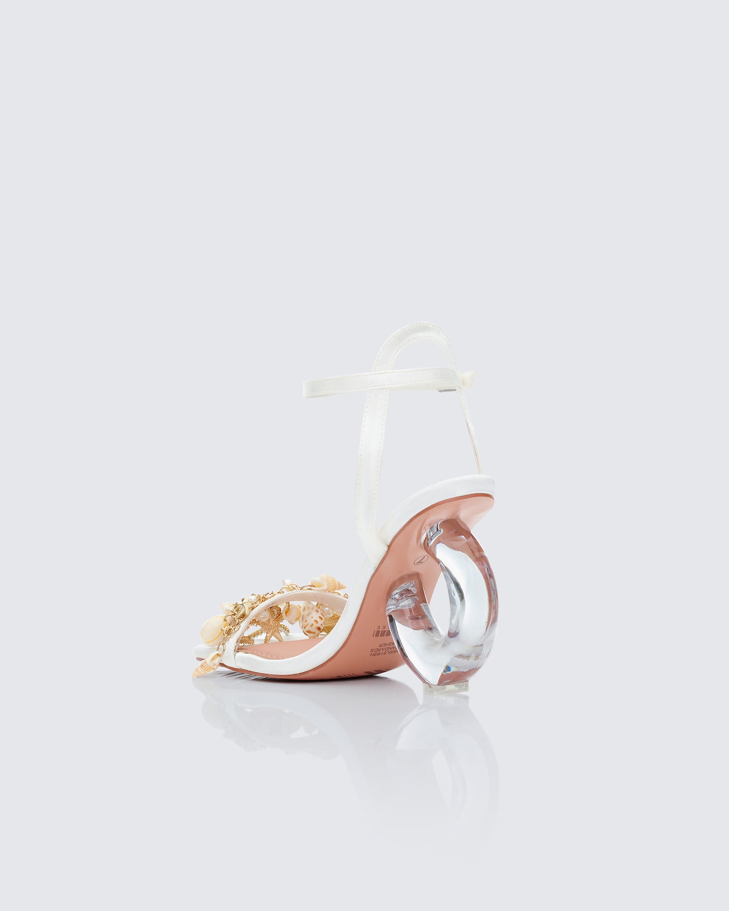 Jude Gold Seashell Charm Sandal