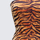 Juliana Brown Tiger Print Top