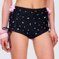 Julissa Black Hand Beaded Rhinestone Shorts