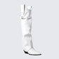 Jupiter – Weißer Cabrio-Stiefel