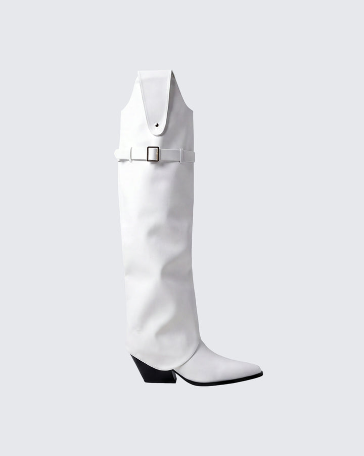 Jupiter White Convertible Boot