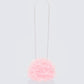 Justine Pink Organza Ruffle Grab Bag