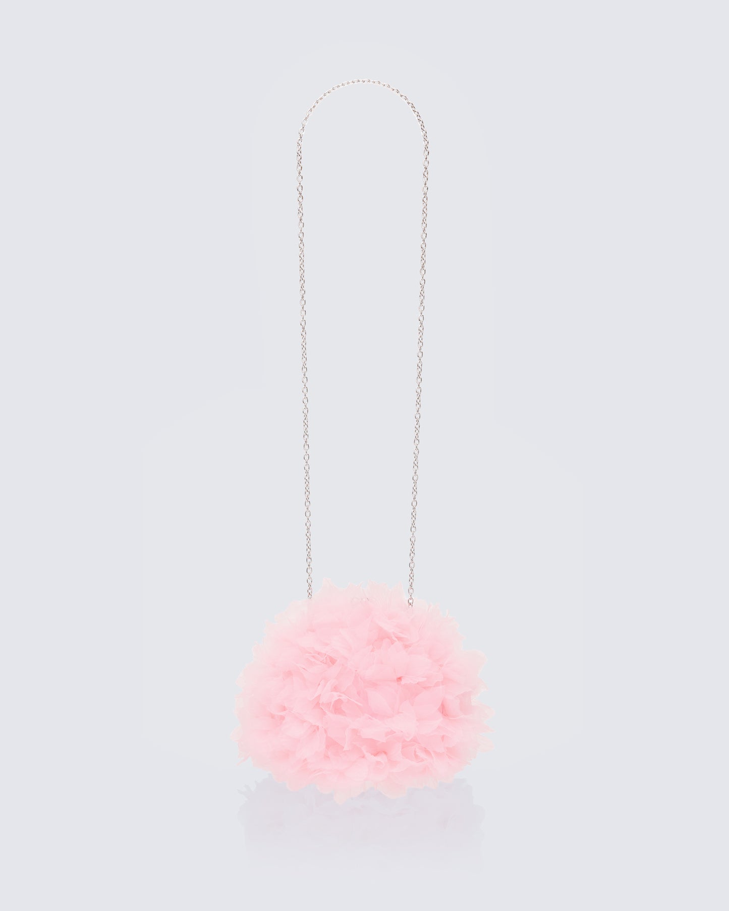 Justine Pink Organza Ruffle Grab Bag