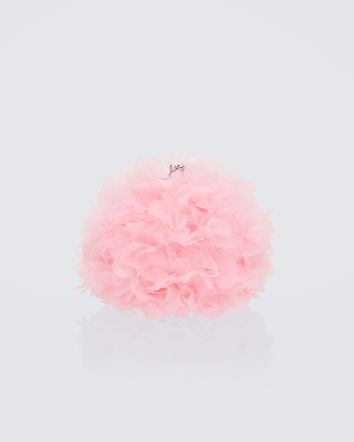 Justine Pink Organza Ruffle Grab Bag
