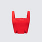Kaelynn Red Velour Corset product front