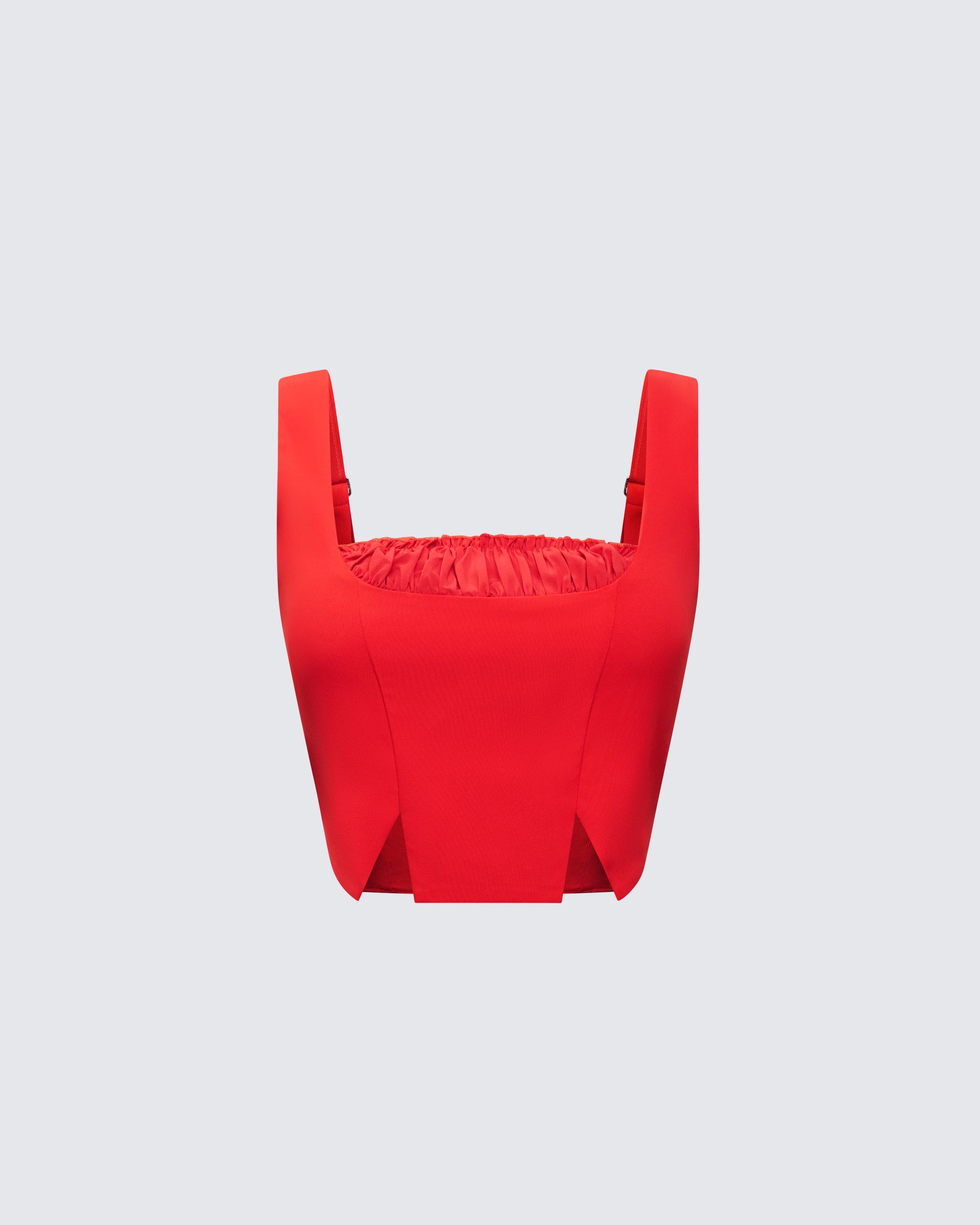 Kaelynn Red Velour Corset product front