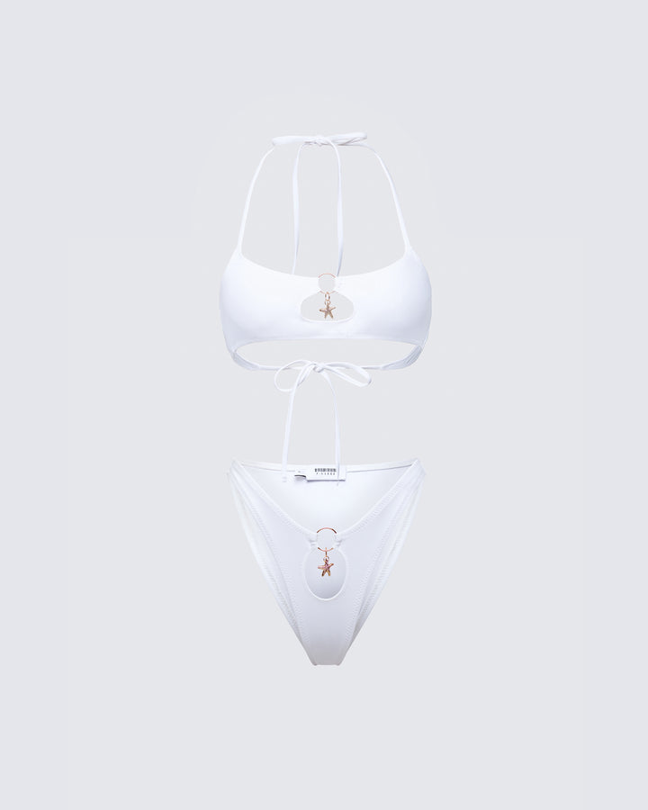 Kalani White Bikini Set product front