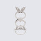 Kalinda Silver Princess Stack Ring Set