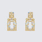 Kamari Yellow Encrusted Dangle Earrings