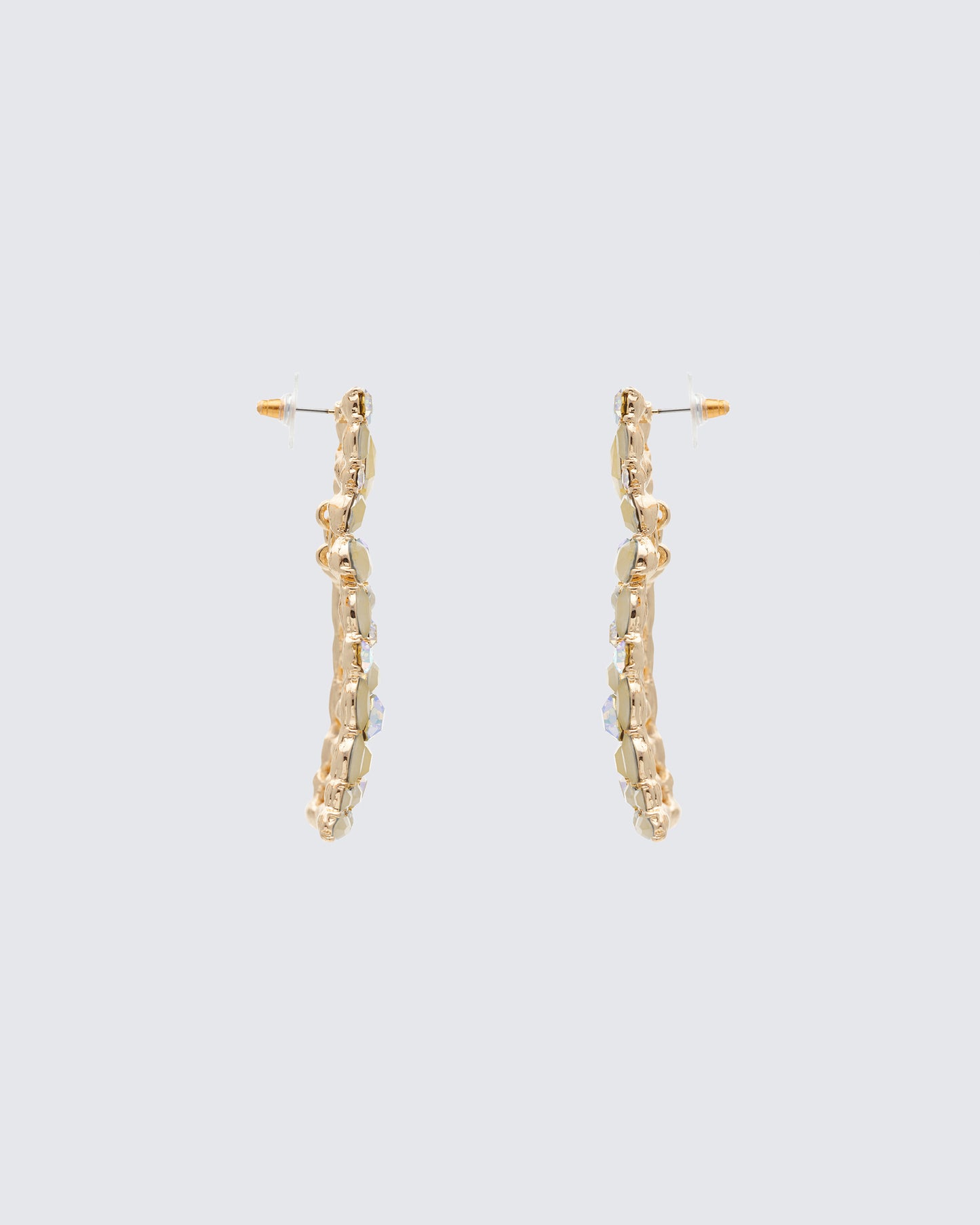 Kamari Yellow Encrusted Dangle Earrings