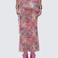 Kani Multi Printed Mesh Maxi Skirt