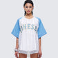 Kaomi Baby Blue Baseball Top