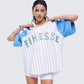 Kaomi Baby Blue Baseball Top