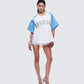 Kaomi Baby Blue Baseball Top