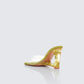 Karla Green Perspex Wedge Sandal
